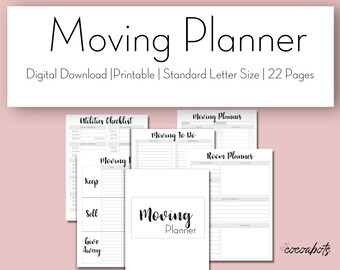 Moving Planner Relocation Checklist Home Moving Guide Property ...
