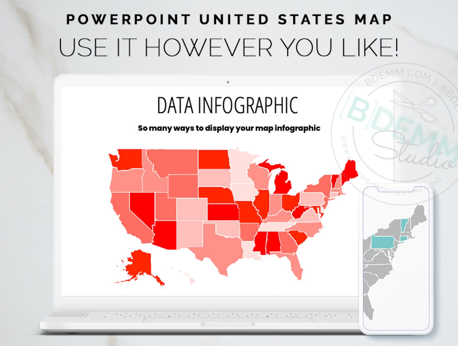 United States Map Powerpoint Template Editable Template Customizable Il 1588xN.5833391424 6kw0 