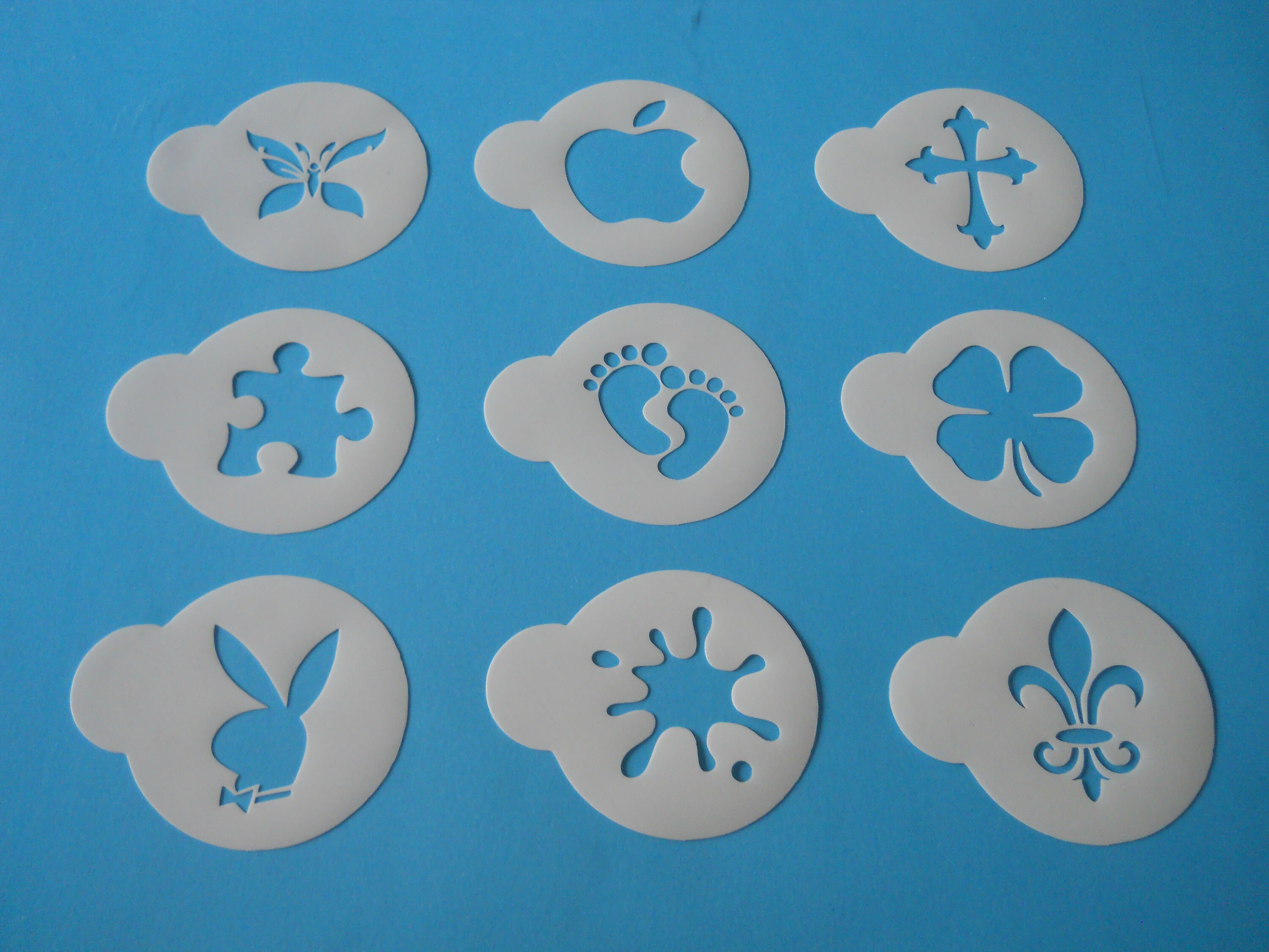 Airbrushing Cookie Stencil Schablone Heart Cake Stencil