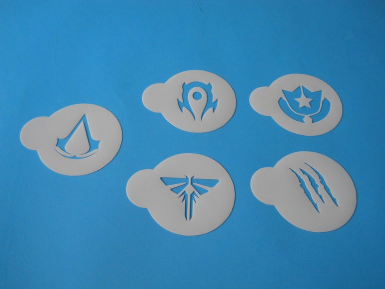 Schablonen Cookie Stencil Airbrush Stencil 3 pcs Cake Stencil
