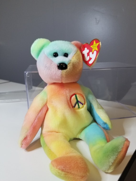 peace beanie baby