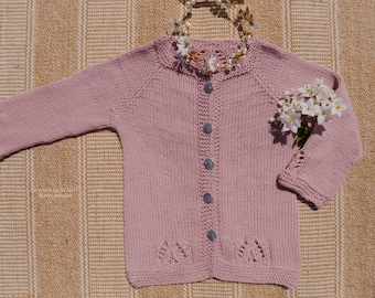 Detailed knitting instructions - meadow jacket - PDF instant download