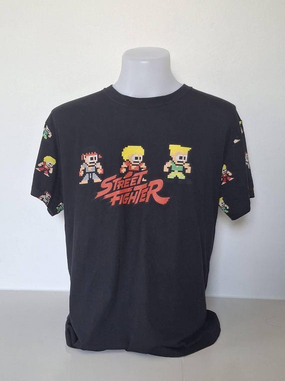 Vintage Capcom Street Fighter Characters Shirt - Gem