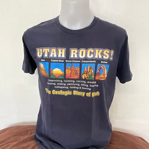 Vintage Utah Rocks Geologic Story Shirt