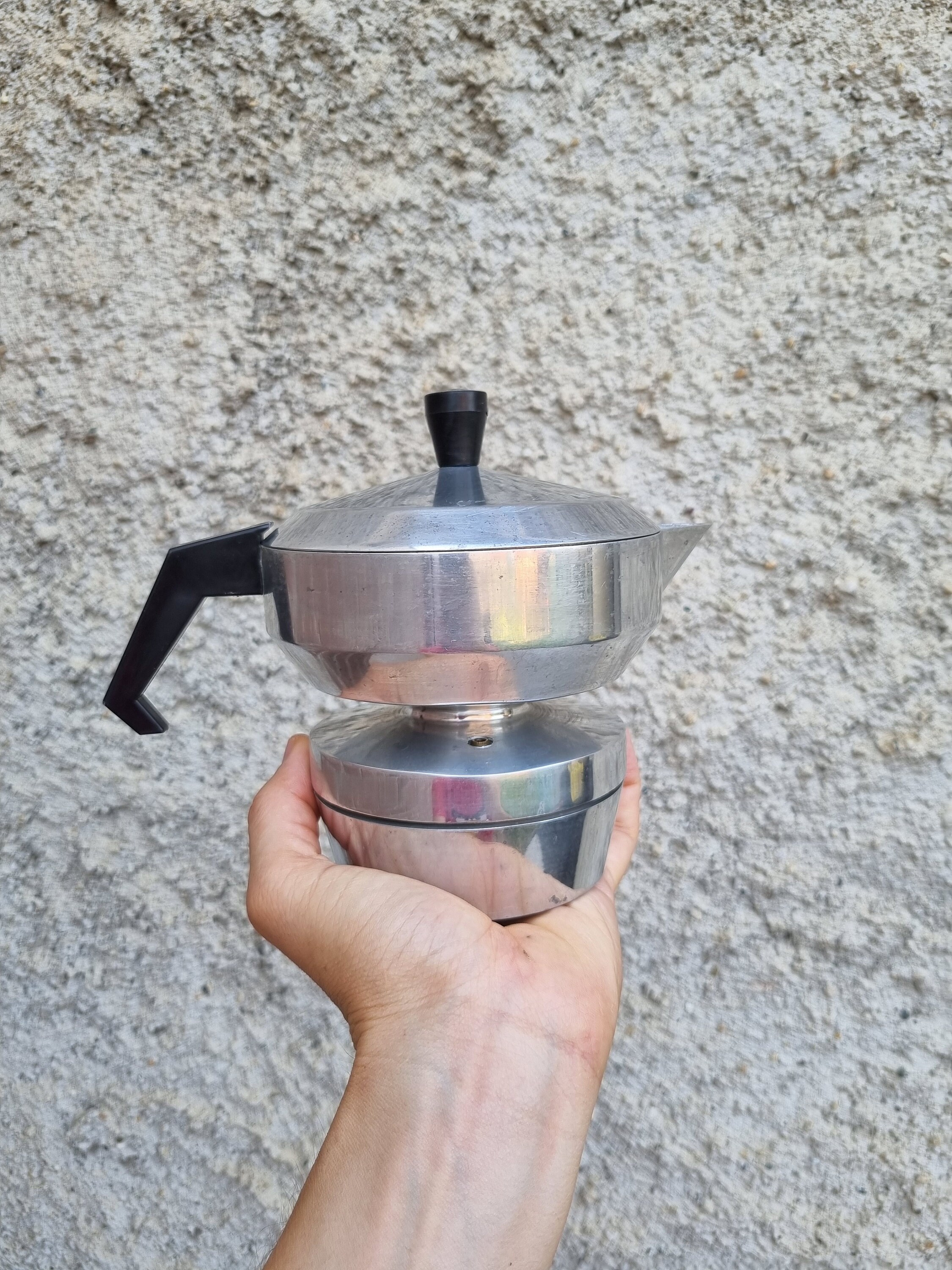 Caffettiera tradizionale Moka 1 tazza in alluminio made in Italy