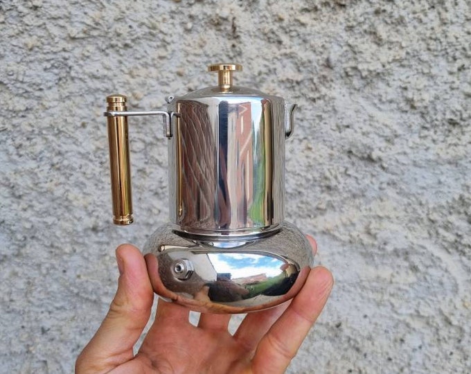 Princess Lavazza Italian Coffee Maker Inox Moka 2 Cups Stsinless Steel