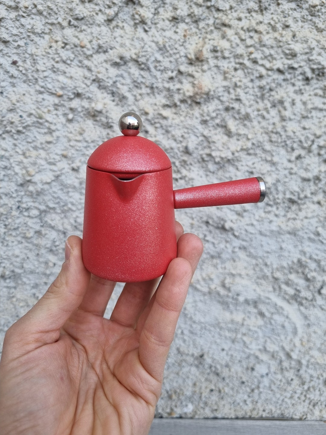 Carmencita Milk Jug Lavazza Series Stainless Steel Red Painted Balzano