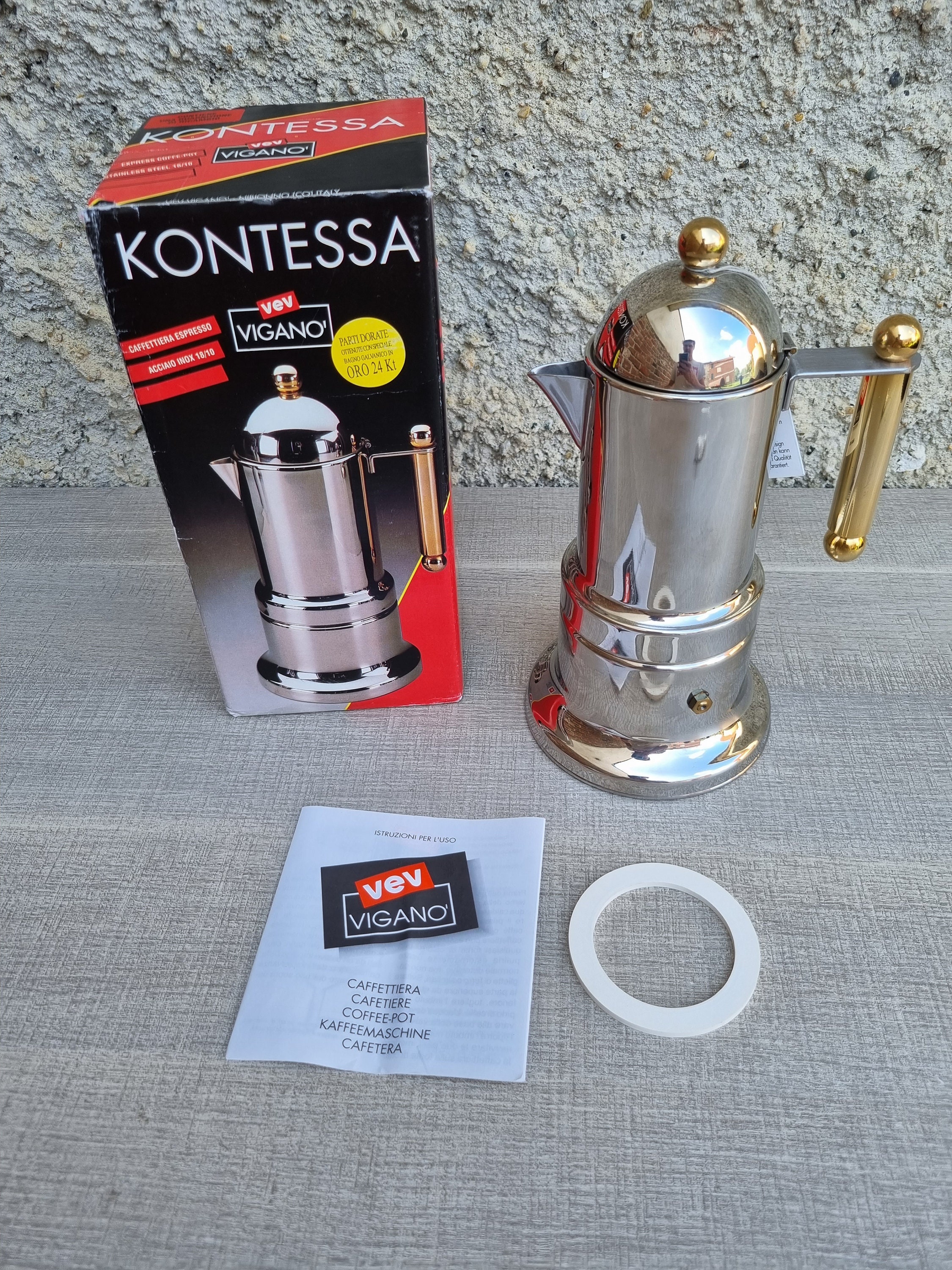 Moka induction caffettiera coffee maker espresso pot 6 cups –