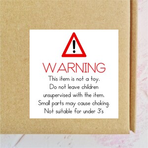 This is not a toy, round warning labels › Custom Size/Shape