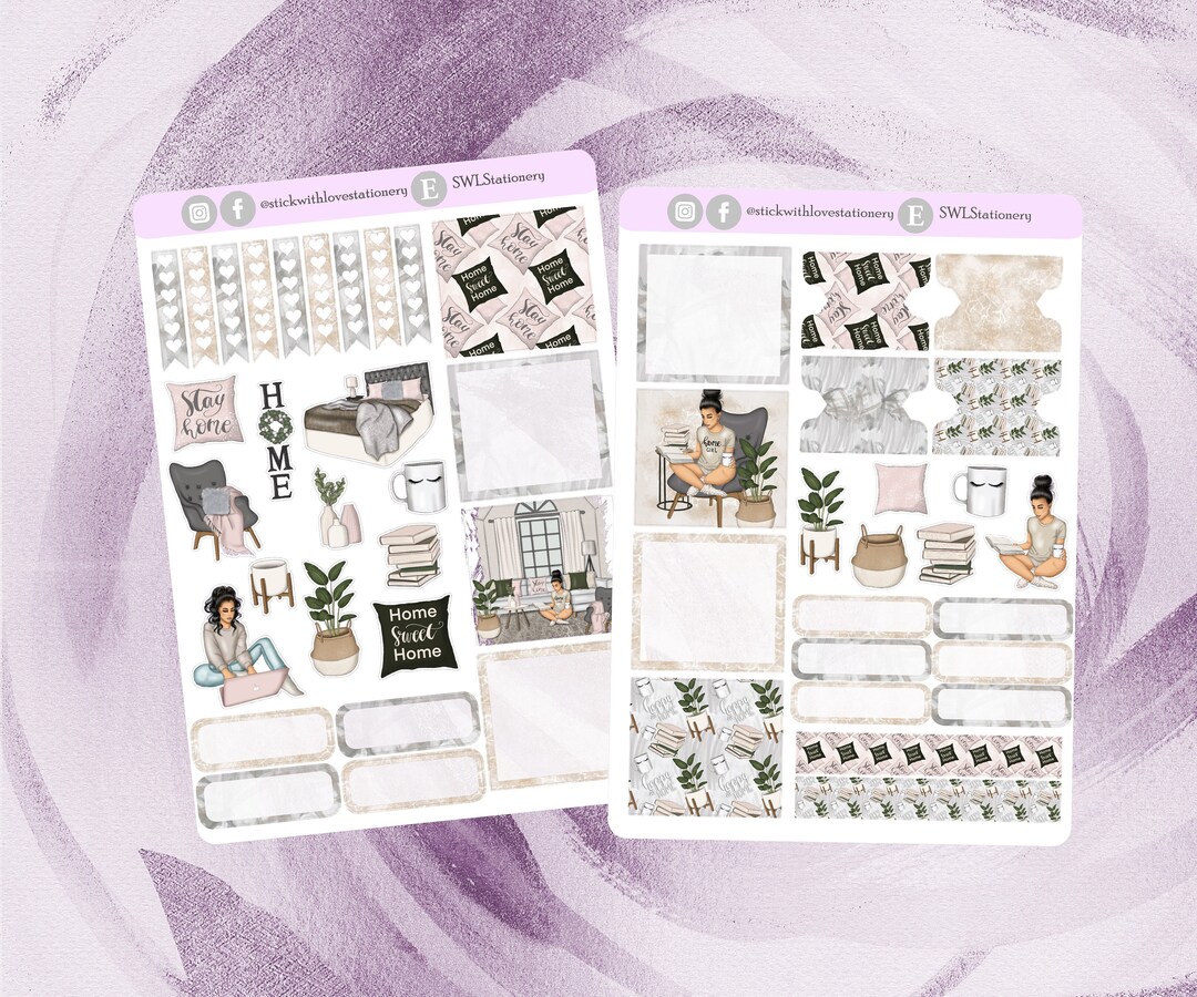 Home Sweet Home Planner Sticker Set - Etsy
