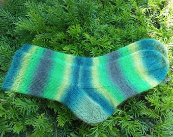 Handmade wool socks Knitted Socks. Wool sock. Mens socks.Knitted socks "Shine". Travel gift. Casual knitted socks. Winter autumn socks.