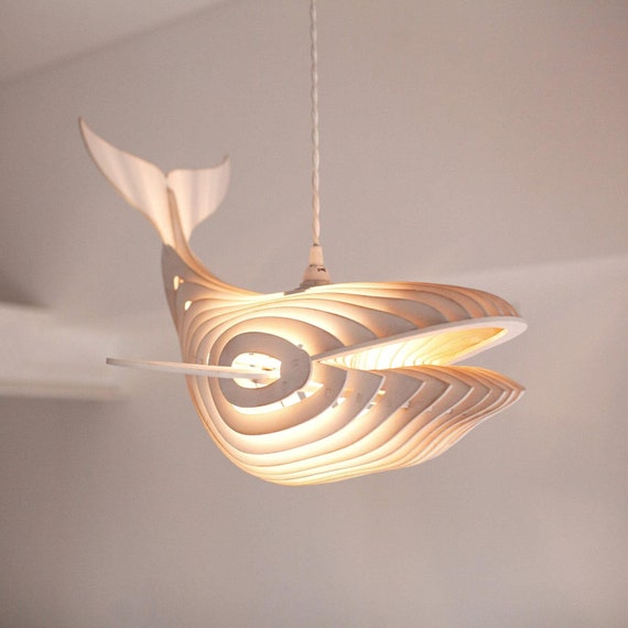 whale lamp nursery