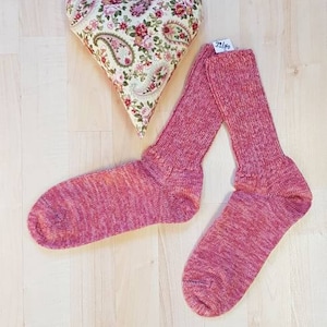 socken gestrickte Rosa