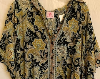 Túnica abotonada, Collar, M/L