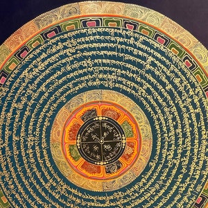 Mandala Art Work L, Hand Painted