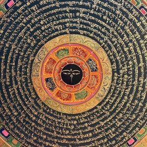 Large Mandala Art Work, Hand Painted