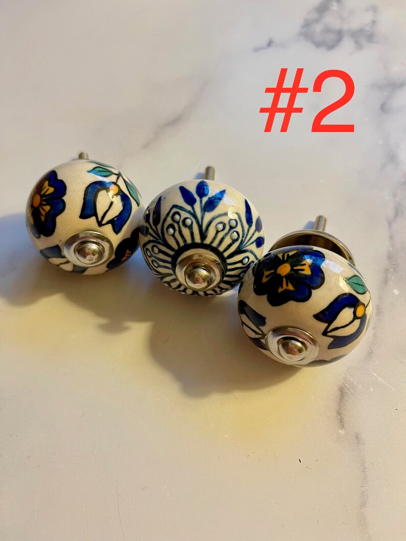 BOTÕES - Pintados à mão - Conjuntos/padrões de cores diferentes (ver fotos) imagem 4