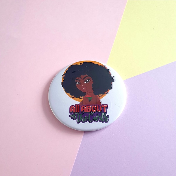 Seconds Sale Afro Girl Character Mirror