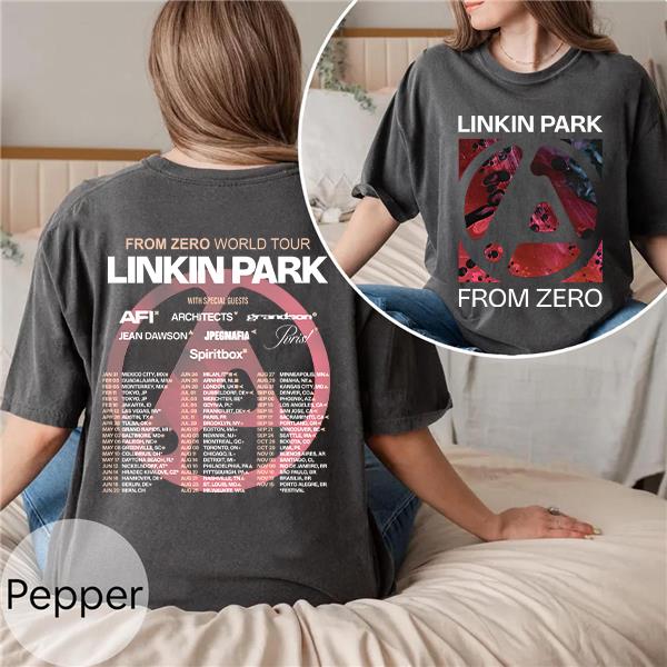 Vintage Linkin Park Unisex T Shirt, From Zero World Tour 2025