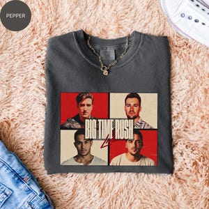 Big Time Rush Vintage Unisex Shirt, In Real Life Tour 2025, Big Time Rush Band, Vintage Concert Music Sweatshirt And Hoodie