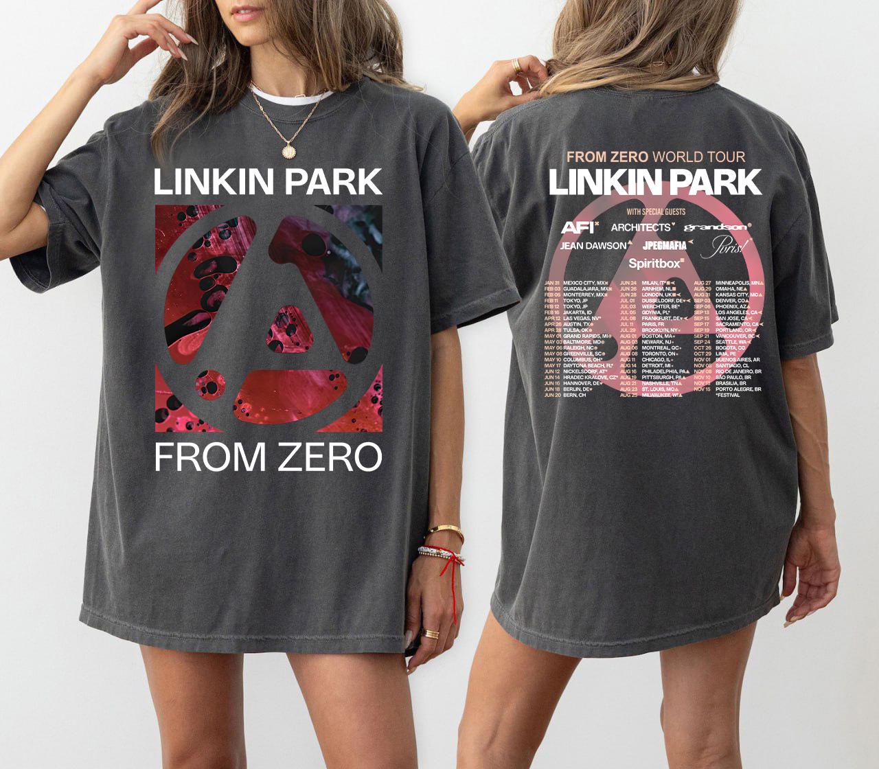 Vintage Linkin Park Unisex T Shirt, From Zero World Tour 2025
