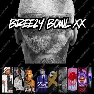 Chris Brown 2025 Tour File PNG, Breezy Bowl XX Chris Brown Design, Digital Download, Gift For Fan