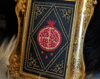Pomegranate Gothic Cross Stitch Pattern: Victorian Border (Digital PDF)