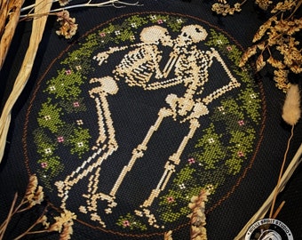 The Hasanlu Lovers - Archaeology Cross Stitch - Ancient Skeleton Lovers - Gothic Cross Stitch -  Cross Stitch - Anthropology - Digital PDF