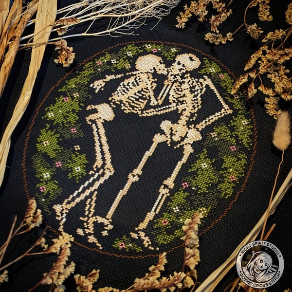 The Hasanlu Lovers - Archaeology Cross Stitch - Ancient Skeleton Lovers - Gothic Cross Stitch -  Cross Stitch - Anthropology - Digital PDF