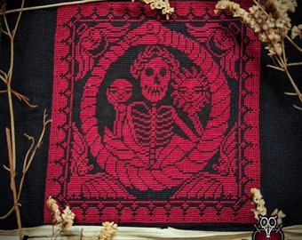 Susanna Jayne Tombstone Cross Stitch Pattern — Gothic Salem History (Digital PDF)