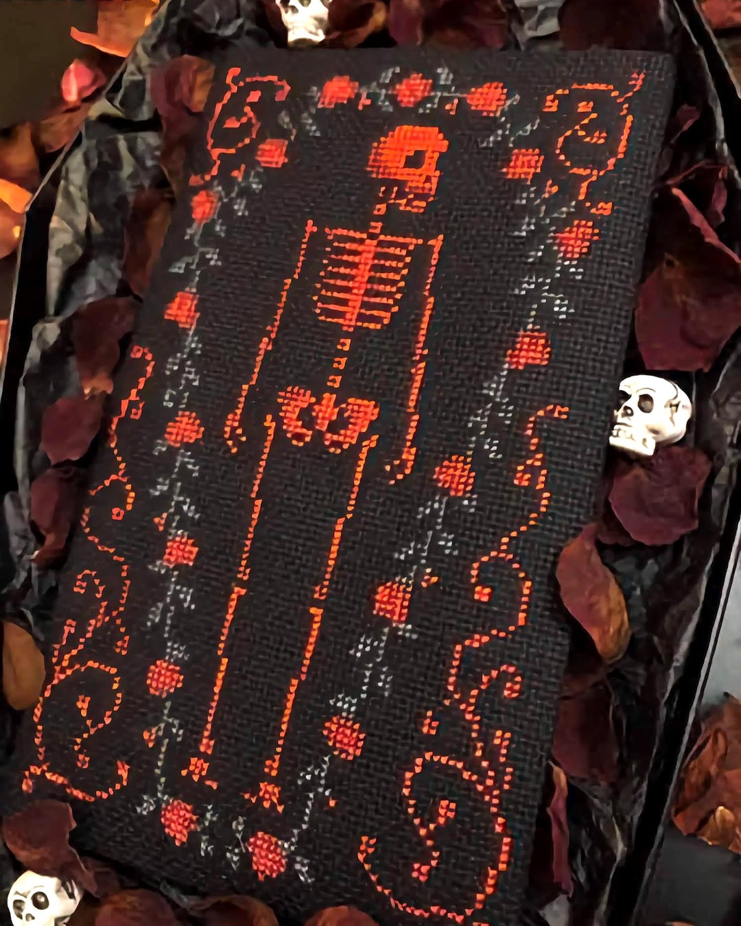 Vampire Weekend Croakerman Pattern Vampire Skeleton Cross Stitch Pattern | Gothic Dracula (PDF) - Etsy