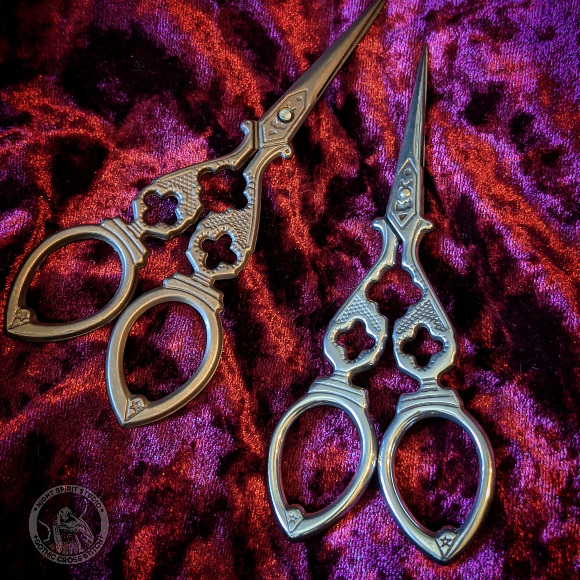 Dainty Victorian Embroidery & Cross Stitch Scissors - Gothic Scissors |  Night Spirit Studio
