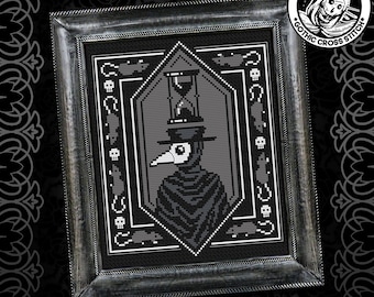 Plague Doctor Cross Stitch Pattern | Gothic, Victorian, History (PDF)