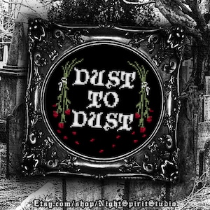 Dust To Dust Cross Stitch Pattern — Victorian Mourning (PDF)
