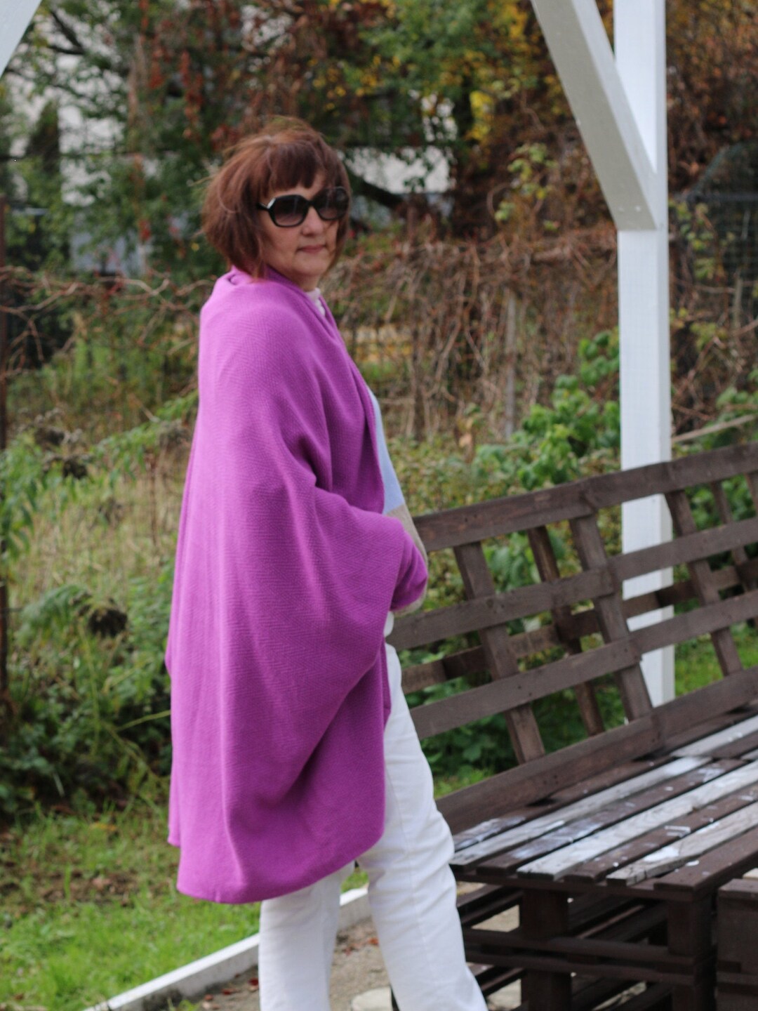 Cashmere Cardigan Plus Size Boho Duster Sweater Women, Open Front