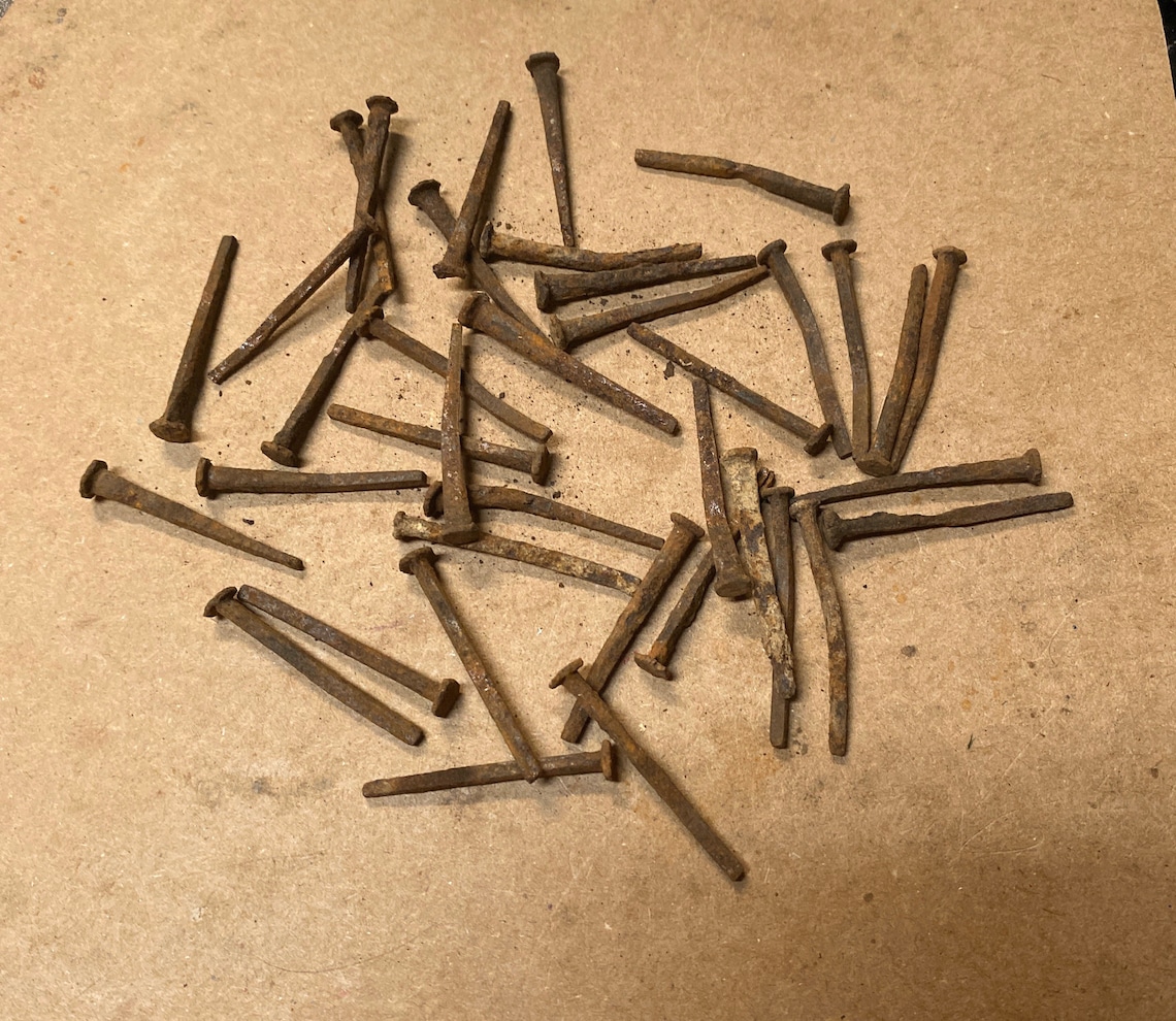 1800s vintage square nails 1 1/2 Etsy
