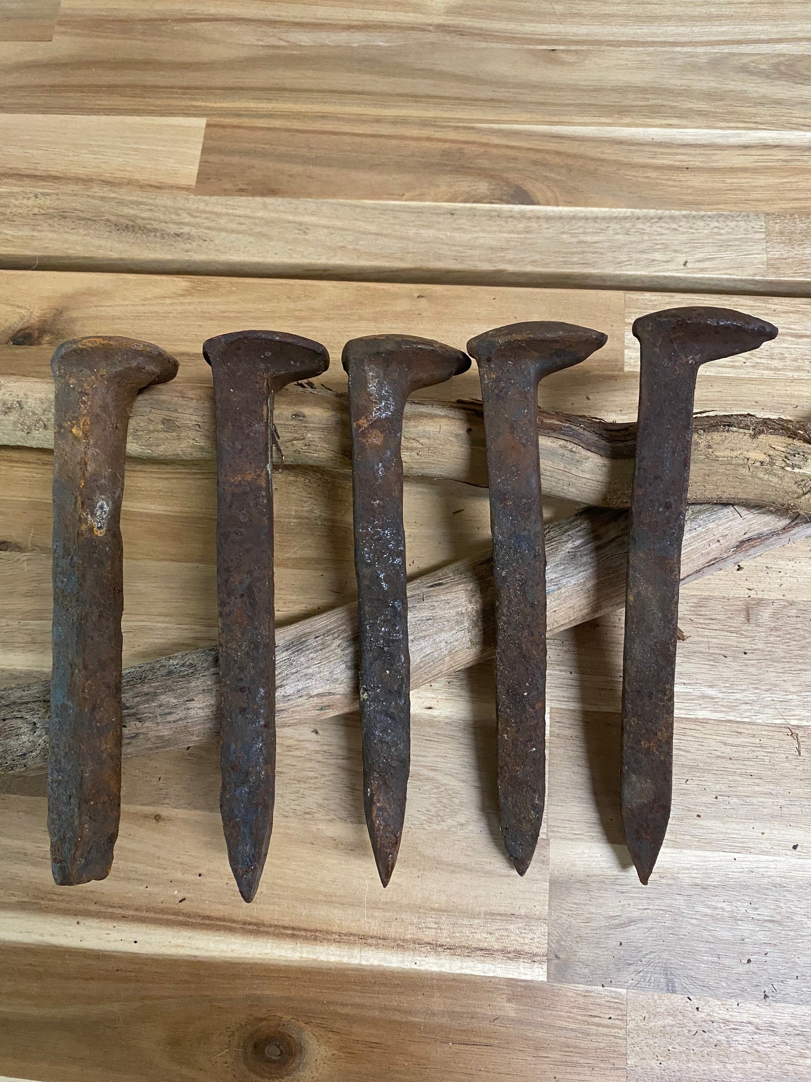 railroad spikes