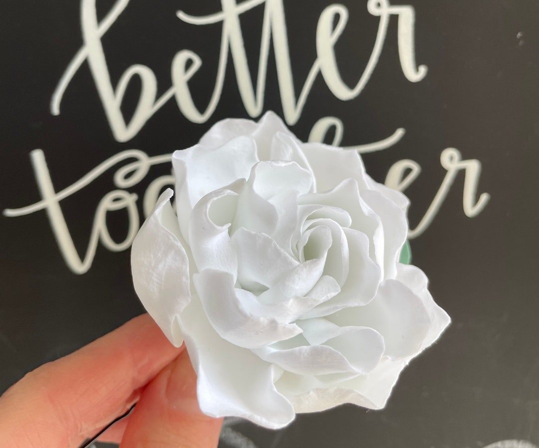 White Gardenia Flower for Hair. Wedding Accessories, Pins for Hair