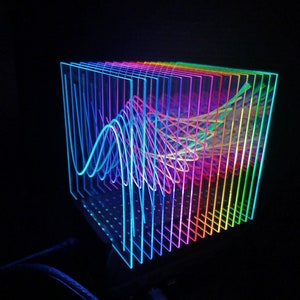 Acrylic Light Display - Spline Wave