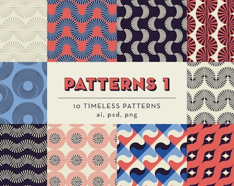 Japanese Traditional Geometric Patterns 1 - Japanese