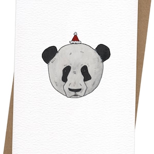 Biglietto di Natale panda