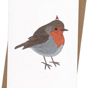 Carte de Noël Robin