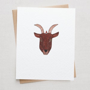 Goat Christmas Card