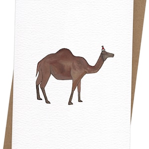 Biglietto di Natale cammello