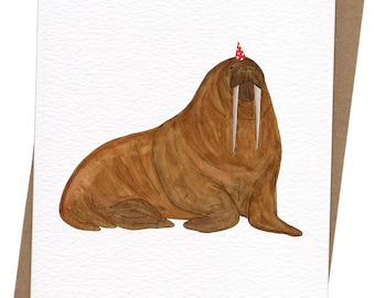 Party Walrus Card