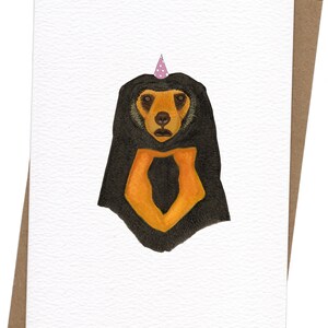 Carte Ours fêtard