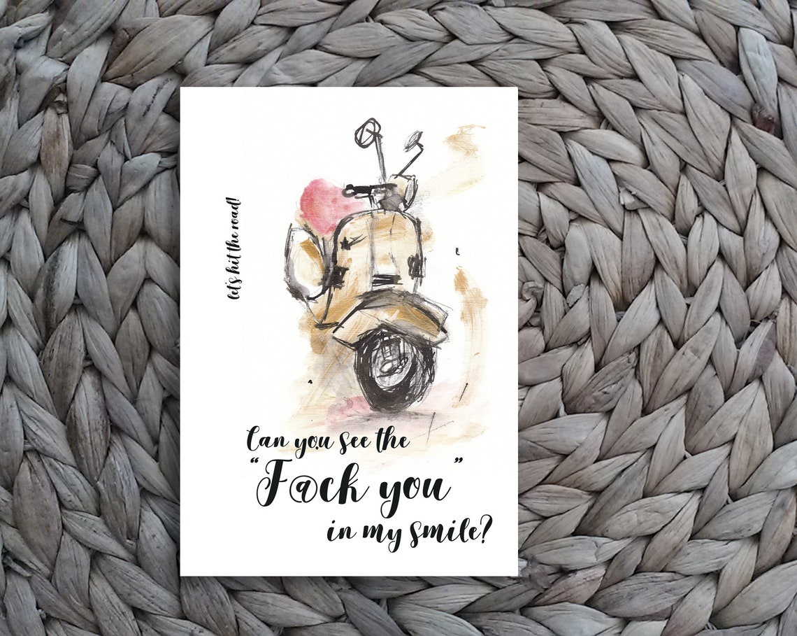 Vespa Quotes Vespa Digital Download Vespa Handmade Vespa | Etsy