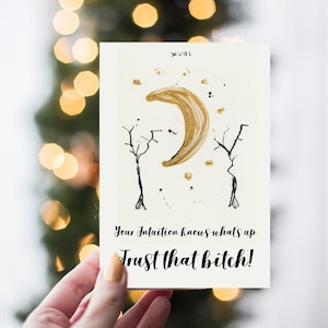 Moon Tarot Card Print: Witchy Wall Art (Digital Download)