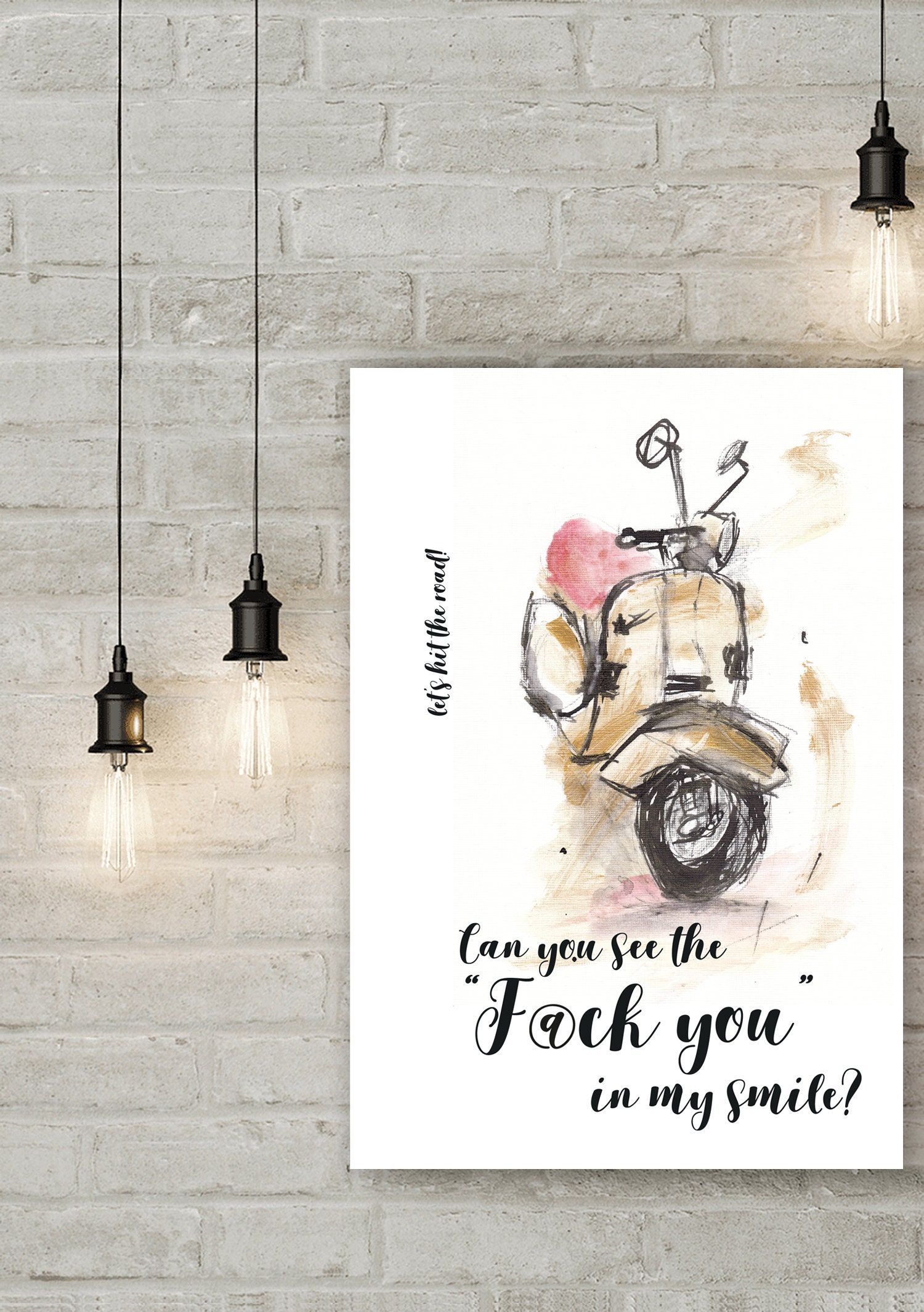 Vespa Quotes Vespa Digital Download Vespa Handmade Vespa | Etsy