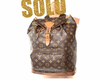 louis vuitton backpack etsy